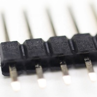 Conector de venta directa de fábrica 1,00mm aguja de una sola fila aguja recta de 180 grados conector PCB Pin Header para electrónica