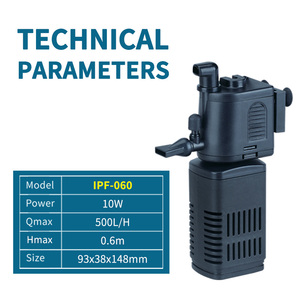 Jeneca ตัวกรองตู้ปลา IPF060 10W 500L/H, ตัวกรองสำหรับตู้ปลาตัวกรองทางชีวเคมี - Product Image 6