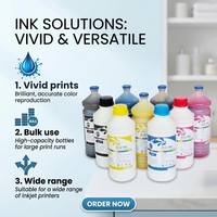 Tinta Sublimasi Premium 5 Liter untuk Pencetakan Tekstil Transfer Panas CMYK 5L untuk Kepala Printer E Pson Xp600 I3200 Dx4 Dx5 4720 5113