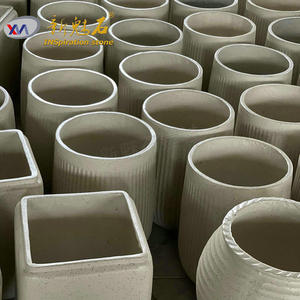 Nuevos Materiales de Construcción de Piedra UHPC, Macetas Grises de Alta Resistencia para Interiores y Exteriores, Hechas en Foshan - Product Image 2