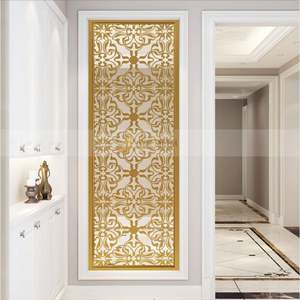 Paravent en acier inoxydable imperméable avec cadre soudé, cloison mobile pour décoration de plafond/mur, design personnalisable - Product Image 1