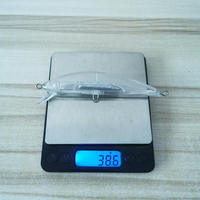Leurre de pêche à la traîne en ABS non peint, 125 mm, 38,6 g, type Minnow coulant, pour eau salée et douce, appât de fond DIY pour poisson, bar, lac, rivière