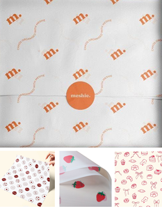 Hot selling Printed Brand Logo Custom Tissue <b>Paper</b>, Customize Pattern Text <b>Recycled</b> Gift <b>Wrapping</b> <b>Paper</b> and Sticker - Product Image 2