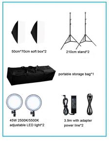 Factory Custom Complet Photography Four Lamp Kit Soft Box Light Set - Product Image 3