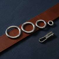 Anneaux toriques solides en acier inoxydable 304 moulés sous pression, 7 mm-25 mm (personnalisables), accessoires durables pour sacs, équipement de plein air et artisanat DIY