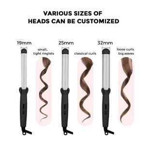 <span class=keywords><strong>Rizador</strong></span> de pelo instantáneo <span class=keywords><strong>profesional</strong></span>, <span class=keywords><strong>rizador</strong></span> de pelo eléctrico giratorio de cerámica, Barril - Product Image 4