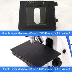 OPTO-EDU A13.2604-B 50X-500X 反射透過型LED三眼実体顕微鏡 WF10x/22接眼レンズ 4穴ノーズピース - Product Image 5