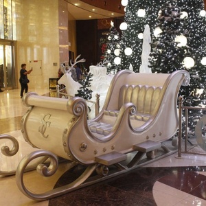 Decorazione Natalizia Artigianale Nuova Slitta di Babbo Natale in Fibra di Vetro Decorazione Natalizia - Product Image 2