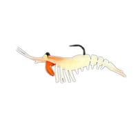 3.5g 7.1g 9.5g Nouveau leurre appât poisson et insecte appât souple crevette douce avec crochet nager gel de silice Simulation appât de crevette LQSL 1331