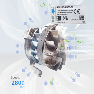 Ventilador Centrífugo de Refrigeración R2E180-AH05-06 con Aspas de Acero Inoxidable, 230V CA, 110W, 270*270*137mm, 0.51A, IP20, 2600 RPM - Product Image 3