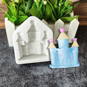 Molde de Silicona para Hacer un <span class=keywords><strong>Castillo</strong></span>, Molde de Silicona para Pastel, Chocolate, Aromaterapia, Yeso, Fondant - Product Image 6