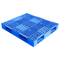 Palette en plastique robuste pour entrepôt, empilable, double/simple face, réversible, pour utilisation en entrepôt