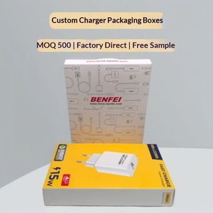 Custom White Cardboard <b>Window</b> Hook Boxes for 3C Electronics | Factory Direct Color Box Packaging Design - Product Image 2