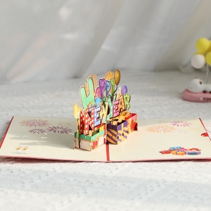 Biglietto di <span class=keywords><strong>auguri</strong></span> pop-up 3d di felice <span class=keywords><strong>anno</strong></span> nuovo con i migliori <span class=keywords><strong>auguri</strong></span> - Product Image 5