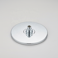 Cabezal de Ducha Moderno Cromado de 8 Pulgadas con Diseño de Ahorro de Agua de Alta Eficiencia y Salidas de Silicona Antiobstrucción para Cuarto de Ducha