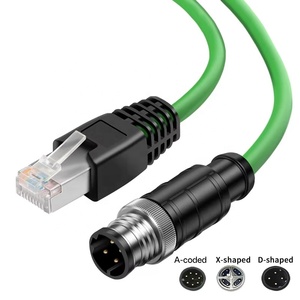<span class=keywords><strong>ส</strong></span>ายเคเบิลอุตสาหกรรมกันน้ำ Subsea IP67 IP68 Profinet M12 4 พิน แบบ A D Code ต่อ RJ45 <span class=keywords><strong>ส</strong></span>ำหรับ <span class=keywords><strong>ROV</strong></span> ใต้น้ำ - Product Image 2