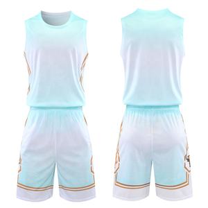 Vêtements de sport de basket-ball à logo personnalisé pour hommes uniformes d'été à séchage rapide avec techniques imprimées comprenant des maillots et des shorts Bsci - Product Image 5