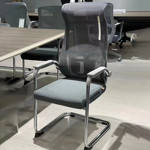 Chaise de bureau au design moderne avec accoudoirs, sans roulettes, pour salle de réunion, chaise de bureau de luxe pour ordinateur, chaise de visiteur, chaise de bureau d'attente, chaise de conférence moderne - Product Image 4