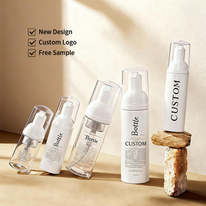 Emballage cosmétique vide personnalisé, flacon de mousse nettoyante pour le <span class=keywords><strong>visage</strong></span> en PET, 30 ml, 50 ml, flacon à mousse, 100 ml, 150 ml, 200 ml - Product Image 1