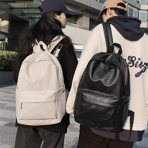 Mochila de cuero PU de gran venta, mochila informal impermeable para estudiantes, bolso de viaje personalizable - Product Image 4