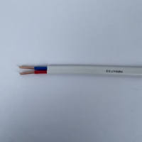 Guda Fils électriques basse tension couleur blanche Câble en cuivre plat double et terre