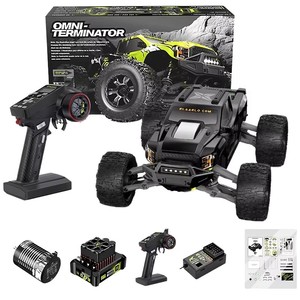 Camion RC Rlaarlo Omni Terminator en <span class=keywords><strong>fibre</strong></span> de carbone/métal, Rlaarlo RZ001B-C 1/10, tout-terrain, brushless, étanche, ESC, gyroscope - Product Image 1