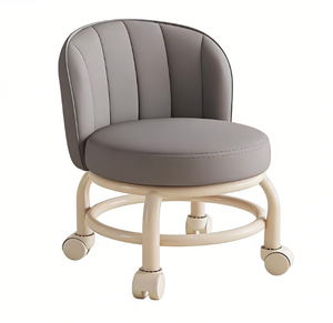 Tabouret à roulettes universel moderne et simple pour enfants et adultes, tabouret rond de style tendance, banquette de canapé - Product Image 1