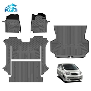 Luxury <b>Floor</b> Mats Eco-Friendly Car <b>Accessories</b> Full Set Cargo Mat Rear Trunk Mat for Toyota Alphard 2000-2009 7Seats - Product Image 1