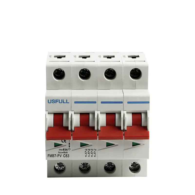 Disjoncteur miniature pour système photovoltaïque, 1 pièce, IEC/EN60898 DC, MCB, 16a, 32a, 2P/4P, 500V/1000V