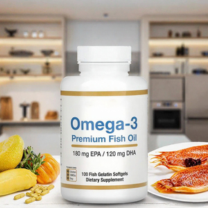 Capsules de Gel Doux d'Huile de Poisson Oméga-3 Certifiées en Gros (100 Unités) EPA & DHA pour le Soutien Immunitaire, la Santé Cérébrale et Cardiaque - Product Image 3