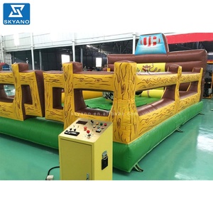 Jeu de <span class=keywords><strong>groupe</strong></span> <span class=keywords><strong>en</strong></span> plein air 6x4m gonflable mécanique rodeo bull jeu de machine d'équitation - Product Image 3