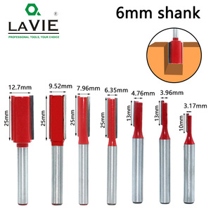 Milling Cutter Set 7 Pc Tungsten Carbide Single Flute For Woodworking Edge Trimming Cnc <b>Machining</b> Center - Product Image 3