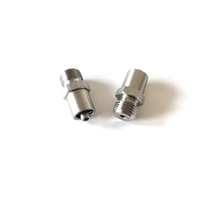 316 stainless steel tool hardware pipe fitting luer adapter male luer lock to M10x1/M10x1.5 male thread