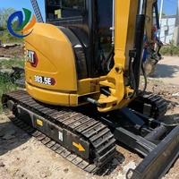 Mini-excavatrice sur chenilles CAT 303.5E d'occasion de haute qualité, compacte et hydraulique, en stock