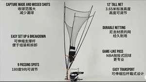 Máquina de Tiro al Baloncesto GRIND B1800 con Control Inteligente y Retorno Automático de Balones, Novedad 2025 - Product Image 2