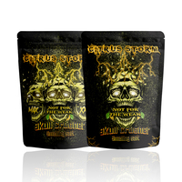 Sachet debout personnalisé refermable et anti-odeur emballage de poudre de bonbon aux herbes 3.5g 28g 1oz 1lb sacs en mylar zip-lock