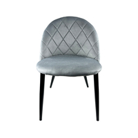 Chaises de salle à manger modernes en velours pour la maison, la cuisine, le restaurant, le salon, les hôtels, avec rembourrage doux et capitonné