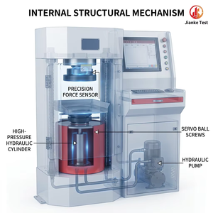 Máquina de Ensayo de Compresión de Cilindros y Cubos de Hormigón Hidráulica JK Astmc <span class=keywords><strong>CTM</strong></span> 300kN 600kN 1000kN 2000kN, Clase 0.5, Inteligente y Automática - Product Image 2