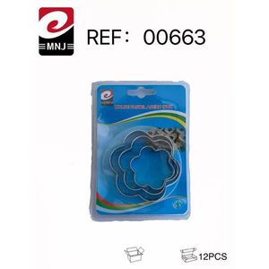 Stampo per torta ai fiori di prugna in acciaio inossidabile, set da 12 pezzi per la cottura di torte decorative - Product Image 2