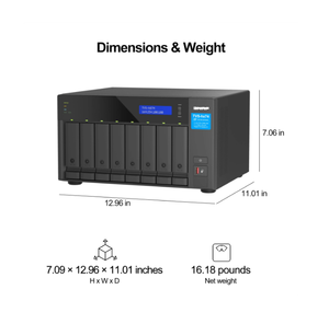 QN TS-873A-8G-US 8 NAS de Escritorio (Sin Discos) Buen Precio - Product Image 3