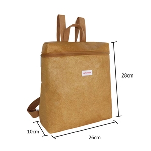 Tyvek <b>Simple</b> Design <b>Backpack</b> Bag for College Girls Waterproof Adolescent Student Female Young Lady Leisure Washable Kraft Paper - Product Image 3