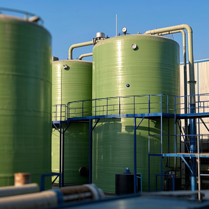 ถังเก็บน้ำไฮโดรเจน1000L 30,000l 100m3 400,000l 100,000l 700บาร์220V ถังเก็บน้ำพลาสติกไฟเบอร์กลาสแนวนอน - Product Image 3