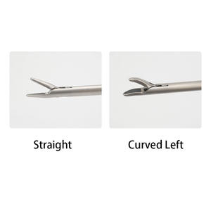 Fórceps de destornillador de aguja de mandíbula de carburo de tungsteno Instrumentos Laparoscópicos de titanio Tipo de pistola curva Portaagujas laparoscópico - Product Image 2