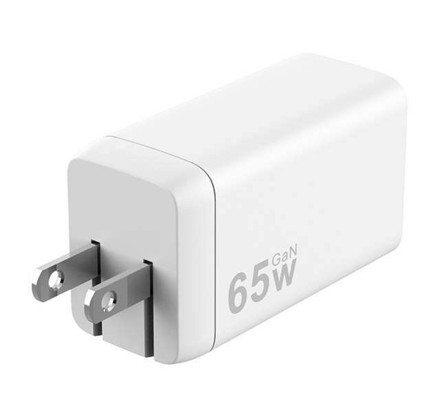 65W GaN Power Adapter QC3.0/PD3.0 Super Fast Charging USB-C Wall Charger OTP for iPad Tablet Laptop Mobile Phone Camera Earphone