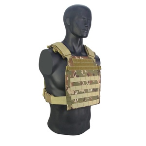 OEM Logo <b>Black</b> Gray Green Flame Retardant Polyester/Nylon Workout Safety Outdoors Training Protection Tactical Vest - Product Image 2