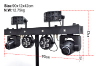 Yifa Dernière Conception Portable Dj Lumières Disco Dj Équipement Gig Bar 2pcs 6x5w Rgbw 4in1 Led Par Bar Éclairage De Scène Avec Support