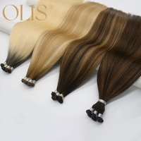 Extensions capillaires Genius Weft invisibles confortables pour usage quotidien, couleur Balayage personnalisable, pour usage professionnel en salon