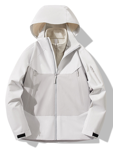 طقم من قطعتين مقاوم للرياح ومقاوم للماء خارجي حسب الطلب من المصنع مع غطاء رأس - Product Image 2