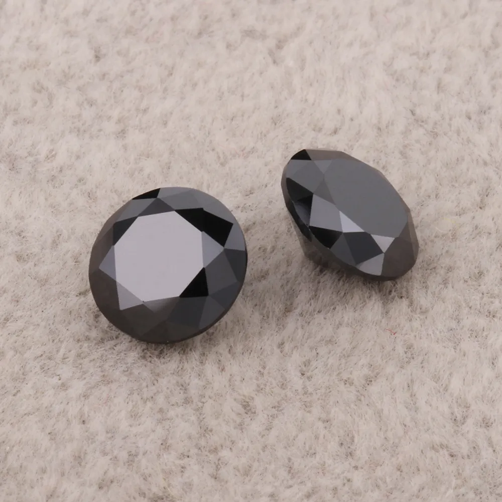 6.5X5Mm Hot Koop Ruwe Ruwe Black Emerald Losse Moissanite Leverancier Diamant Prijs Gratis Carving Fabriek Kralen