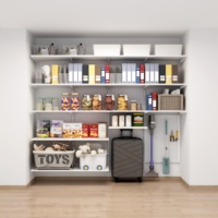 Étagère à livres moderne en métal avec étagères flottantes et tiroir pour l'organisation du bureau, de la salle à manger et du bureau d'étude
